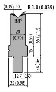 Матрица American модель ASD55.10.88