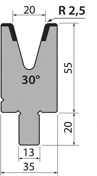 Матрица тип крепления R2/R3 модель BMR55.20.30