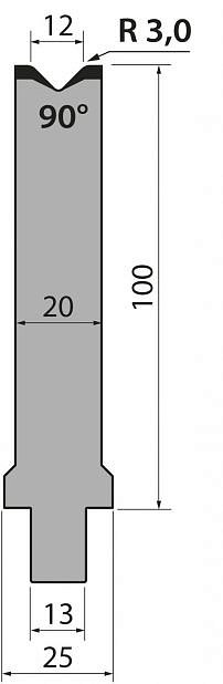 Матрица тип крепления R2/R3 модель WMR100.12.90
