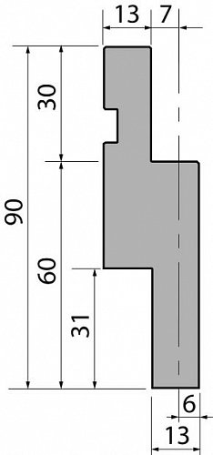 Вставка для увеличения высоты пуансона R1 модель AD4