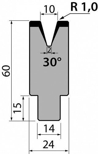 Матрица R1 одноручьевая быстросъемная модель AMR60.10.30