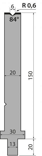 Матрица тип крепления R2/R3 модель TMR150.06.84