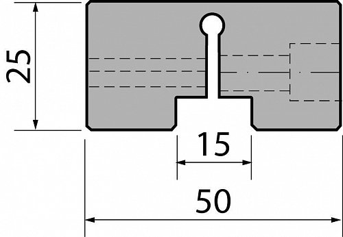 Механический фиксатор быстросъемных двухручьевых матриц R1 модель PB60