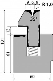 Матрица R1 для плющения подпружиненная модель S101.35.06