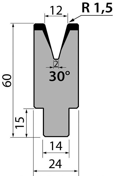 Матрица R1 одноручьевая быстросъемная модель AMR60.12.30