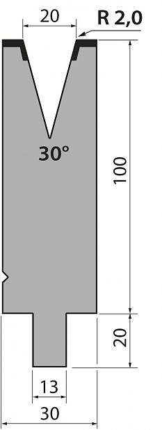 Матрица тип крепления R2/R3 модель TMR100.20.30