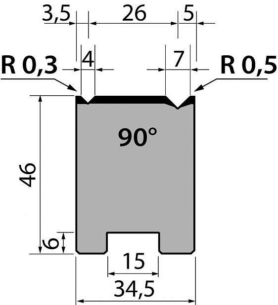 Матрица R1 двухручьевая быстросъемная классическая модель 46-10