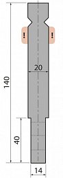 Радиусный инструмент тип R2 модель TPR140-14