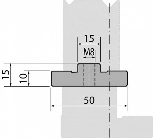 Держатель быстросъемных двухручьевых матриц R1 модель PM50
