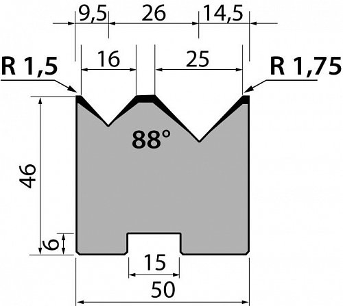 Матрица R1 двухручьевая быстросъемная классическая модель 46.16
