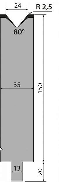 Матрица тип крепления R2/R3 модель TMR150.24.80