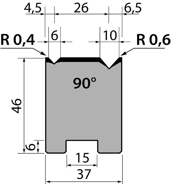 Матрица R1 двухручьевая быстросъемная классическая модель 46-11