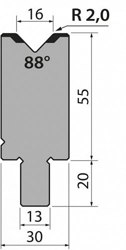 Матрица тип крепления R2/R3 модель BMR55.16.88