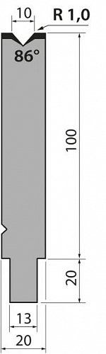 Матрица тип крепления R2/R3 модель TMR100.10.86