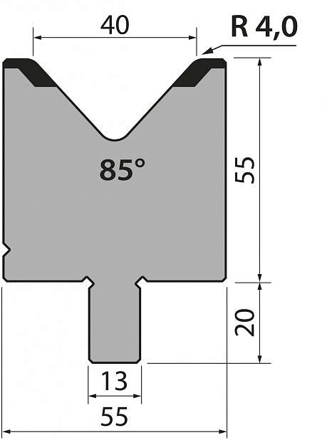 Матрица тип крепления R2/R3 модель BMR55.40.85