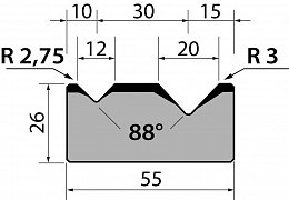 Матрицы R1 классические двухручьевые модель M26.88.03