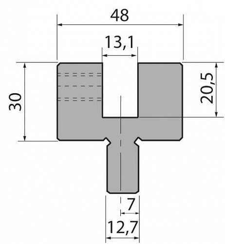 Адаптер матрицы модель AD8-12.7
