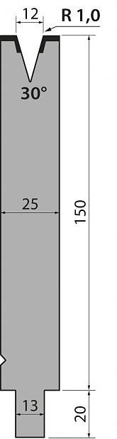 Матрица тип крепления R2/R3 модель TMR150.12.30