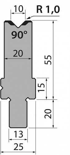 Матрица тип крепления R2/R3 модель BMR55.10.90