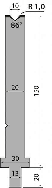 Матрица тип крепления R2/R3 модель TMR150.10.86
